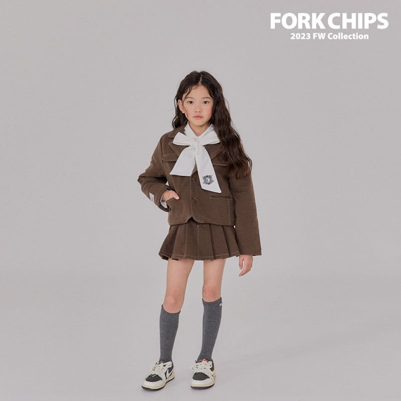 Fork Chips - Korean Children Fashion - #todddlerfashion - Nuts Stitch Jacket - 10