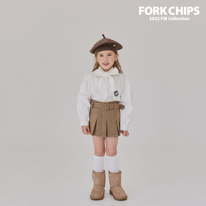 Fork Chips - Korean Children Fashion - #todddlerfashion - Chicago Tie Blouse - 5