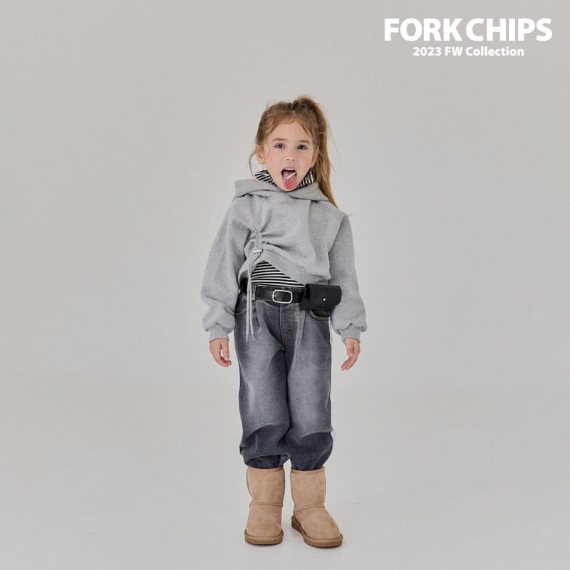 Fork Chips - Korean Children Fashion - #prettylittlegirls - Tunnul Hoody Tee - 4
