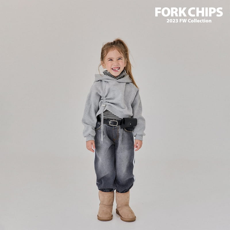 Fork Chips - Korean Children Fashion - #todddlerfashion - Line Jeans - 12