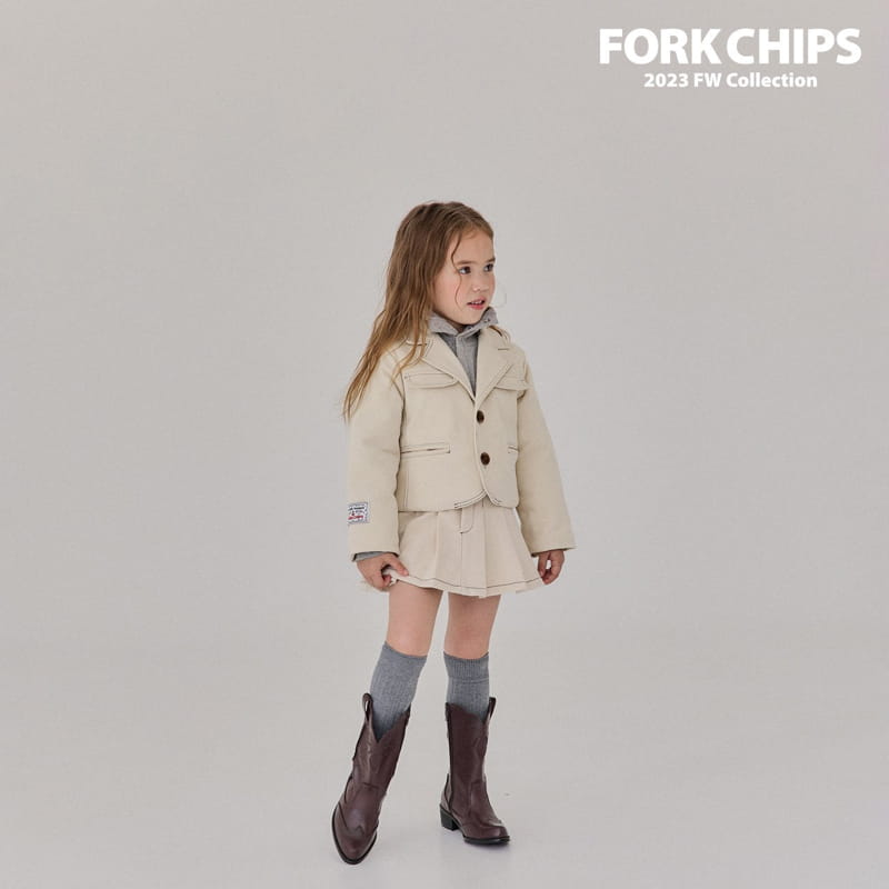 Fork Chips - Korean Children Fashion - #toddlerclothing - Nuts Stitch Skirt - 10