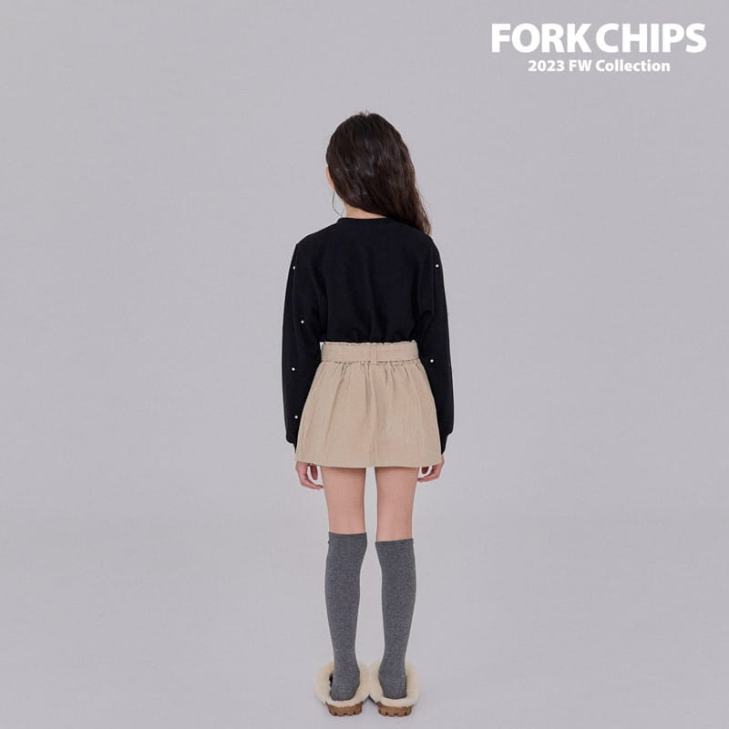 Fork Chips - Korean Children Fashion - #toddlerclothing - Pearl Crop Cardigan - 9
