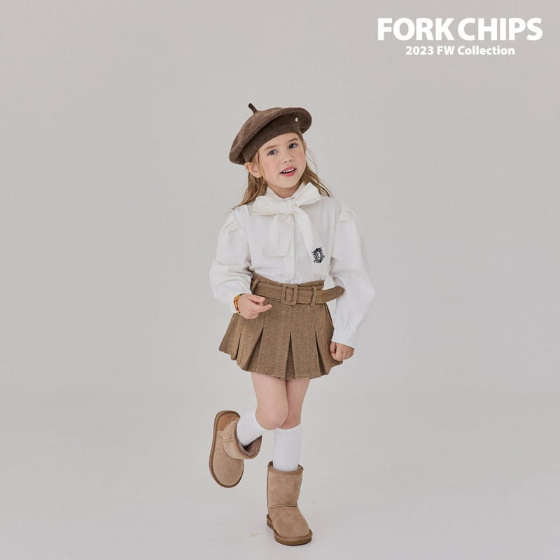 Fork Chips - Korean Children Fashion - #toddlerclothing - Chicago Tie Blouse - 6