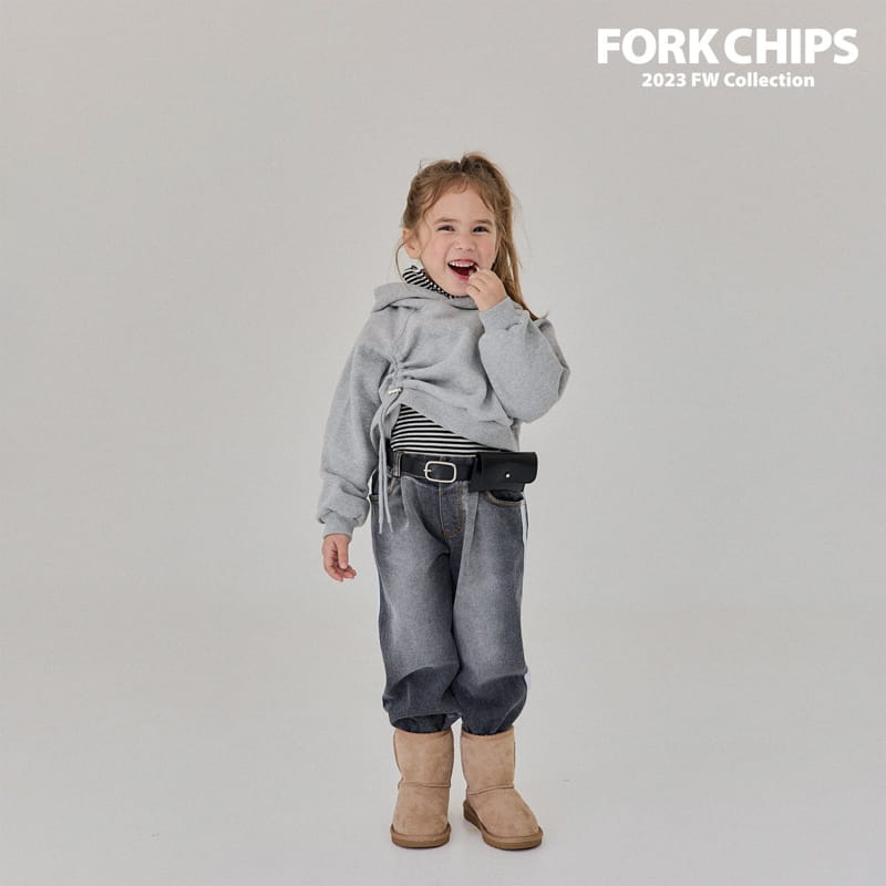 Fork Chips - Korean Children Fashion - #toddlerclothing - Tunnul Hoody Tee - 5