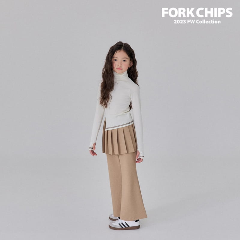 Fork Chips - Korean Children Fashion - #todddlerfashion - Open Turtleneck Tee - 4