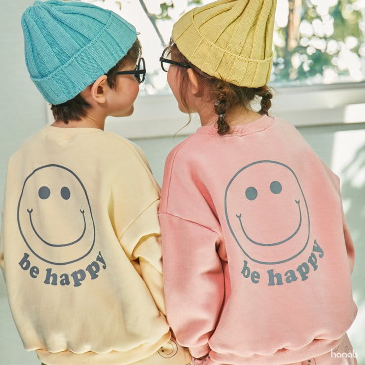 Hanab - Korean Children Fashion - #Kfashion4kids - Be Happy Top Bottom Set - 3