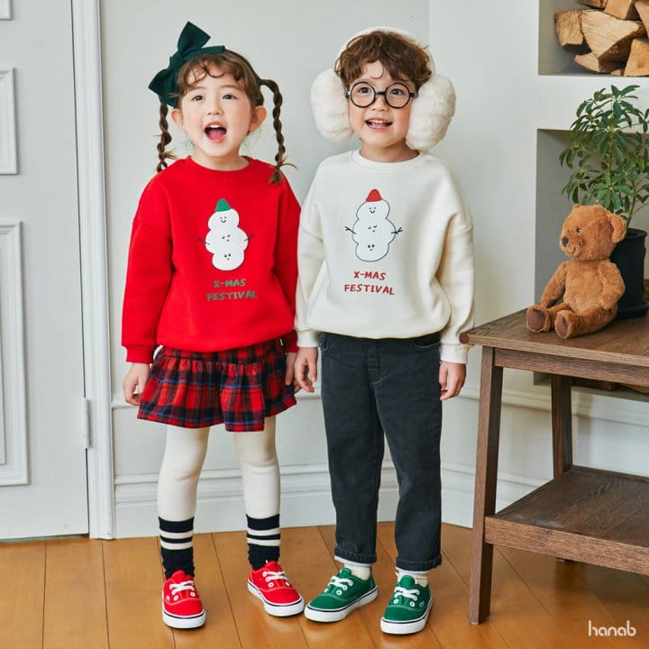 Hanab - Korean Children Fashion - #kidsstore - Snowman Sweatshirt - 3