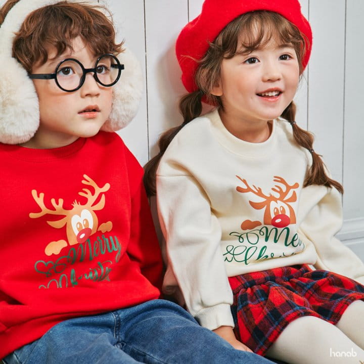 Hanab - Korean Children Fashion - #kidzfashiontrend - Rudolf Sweatshirt - 3