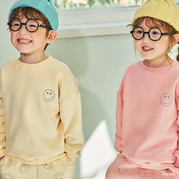 Hanab - Korean Children Fashion - #magicofchildhood - Be Happy Top Bottom Set - 5