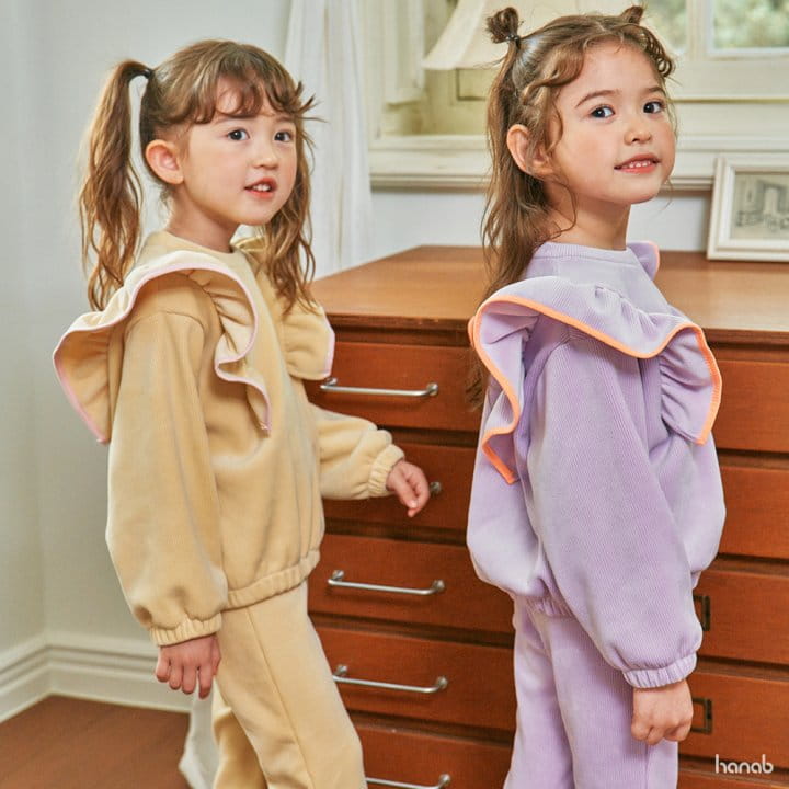 Hanab - Korean Children Fashion - #minifashionista - Rib Wing Top Bottom Set - 5