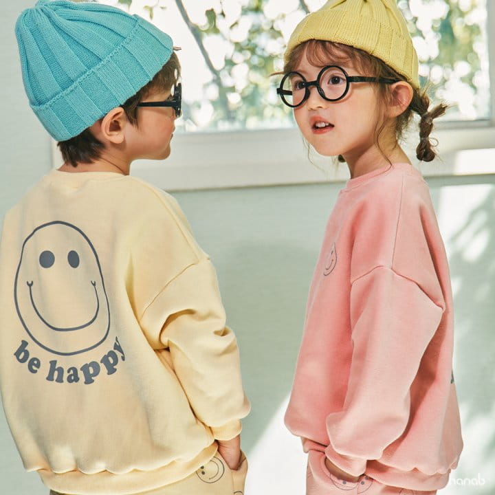 Hanab - Korean Children Fashion - #prettylittlegirls - Be Happy Top Bottom Set - 7