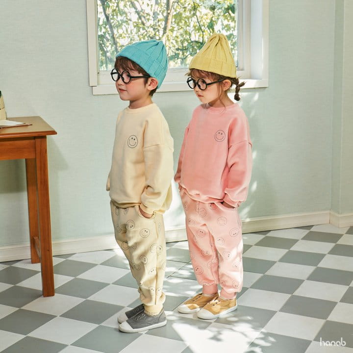 Hanab - Korean Children Fashion - #stylishchildhood - Be Happy Top Bottom Set - 10