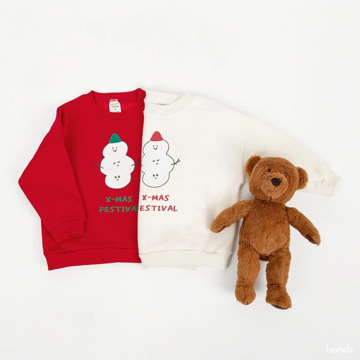 Hanab - Korean Children Fashion - #todddlerfashion - Snowman Sweatshirt - 10