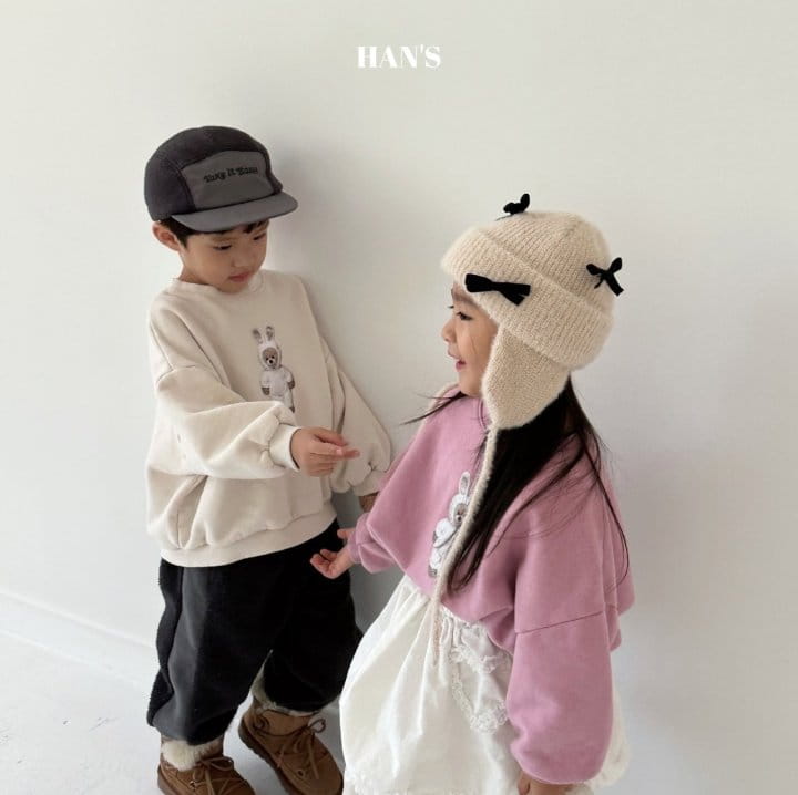 Han's - Korean Children Fashion - #stylishchildhood - Rabbit Sweatshirt - 4