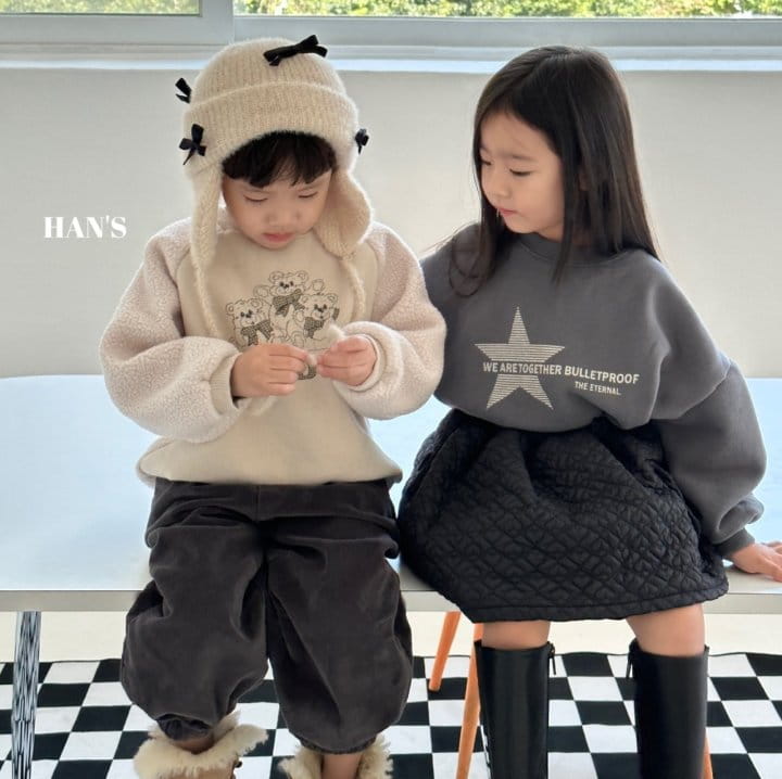 Han's - Korean Children Fashion - #discoveringself - Pop Corn Raglan Sweatshirt - 10