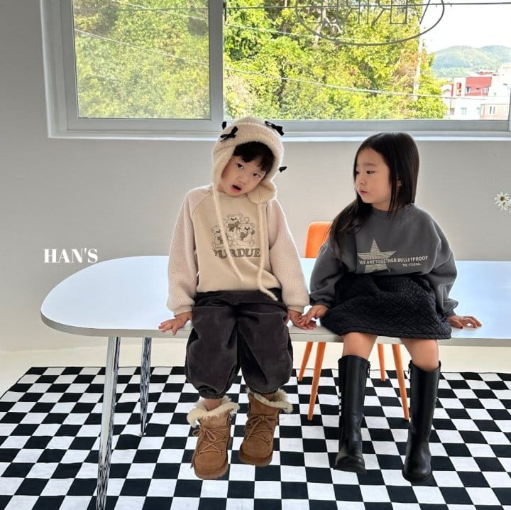 Han's - Korean Children Fashion - #fashionkids - Pop Corn Raglan Sweatshirt - 11