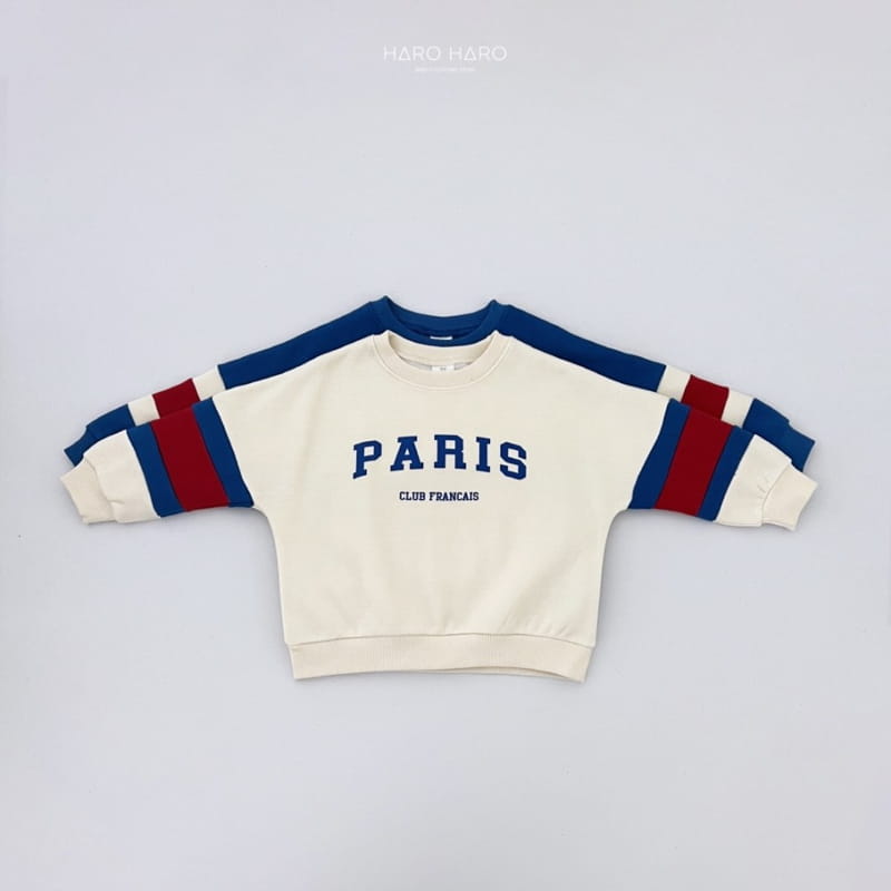 Haro Haro - Korean Children Fashion - #childofig - Paris Fleece Sweatshirt Fleece