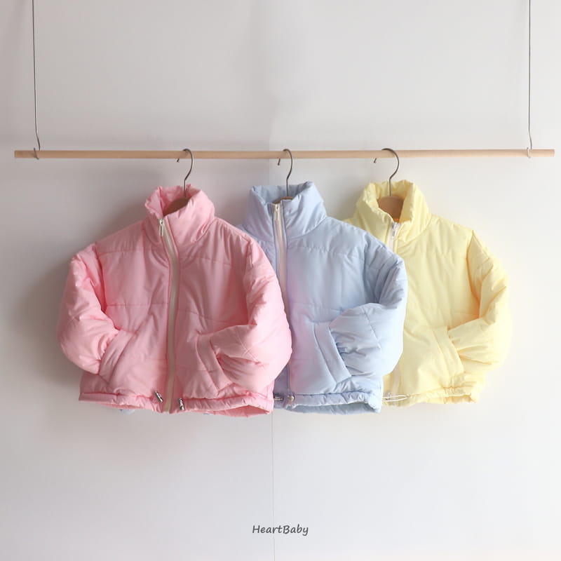 Heart Baby - Korean Children Fashion - #childrensboutique - Cotton Candy Padding Jacket