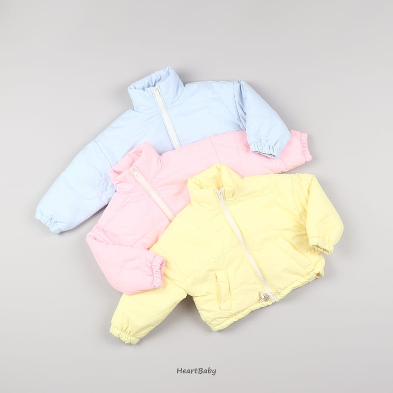 Heart Baby - Korean Children Fashion - #designkidswear - Cotton Candy Padding Jacket - 2