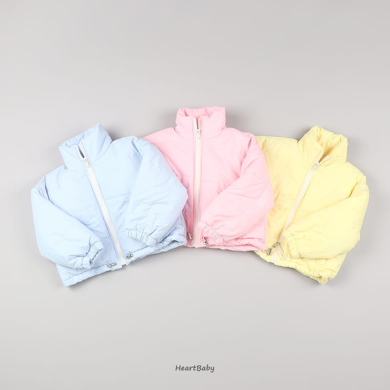 Heart Baby - Korean Children Fashion - #kidsshorts - Cotton Candy Padding Jacket - 5