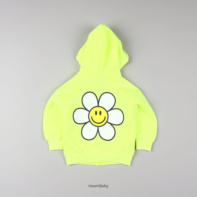 Heart Baby - Korean Children Fashion - #magicofchildhood - Sun Flower Hoody Zip-up - 9