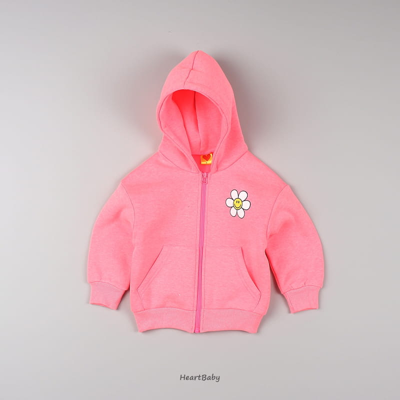 Heart Baby - Korean Children Fashion - #minifashionista - Sun Flower Hoody Zip-up - 10