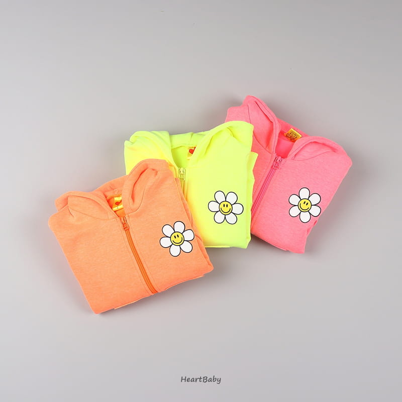 Heart Baby - Korean Children Fashion - #prettylittlegirls - Sun Flower Hoody Zip-up - 11