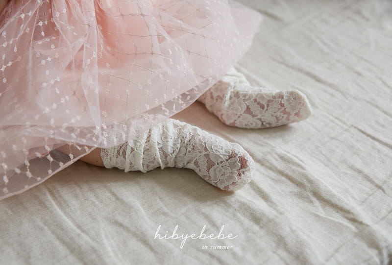 Hi Byebebe - Korean Baby Fashion - #babyboutique - Flower Mesh Lace Socks - 6