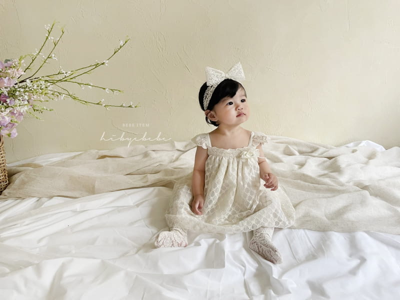 Hi Byebebe - Korean Baby Fashion - #babyboutique - Frog Flower Lace One-piece - 3