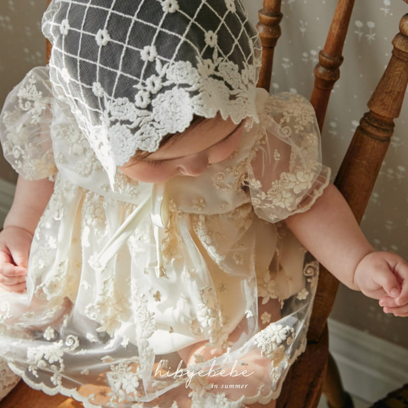 Hi Byebebe - Korean Baby Fashion - #babyclothing - Blosoom Lace Bonnet - 3