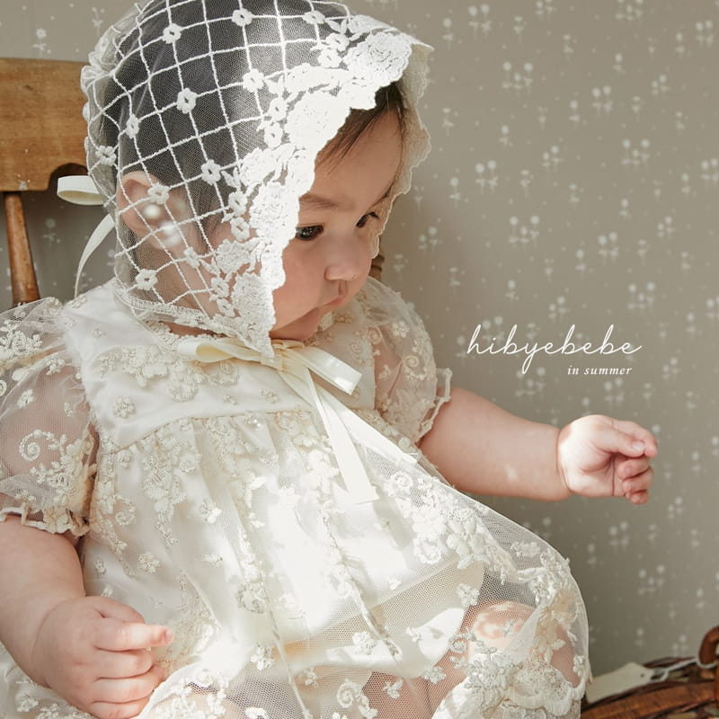 Hi Byebebe - Korean Baby Fashion - #babyfever - Blosoom Lace Bonnet - 5