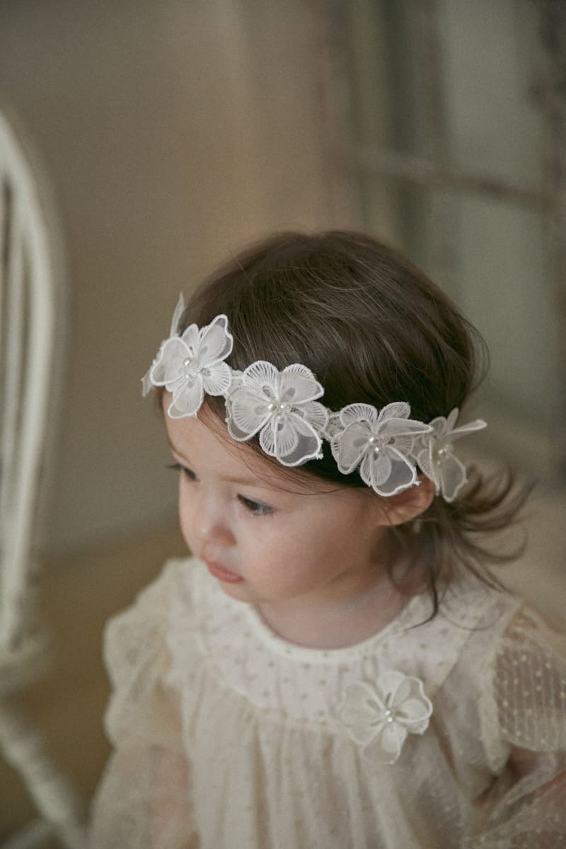 Hi Byebebe - Korean Baby Fashion - #babygirlfashion - Charlotte Lace Hairband - 5