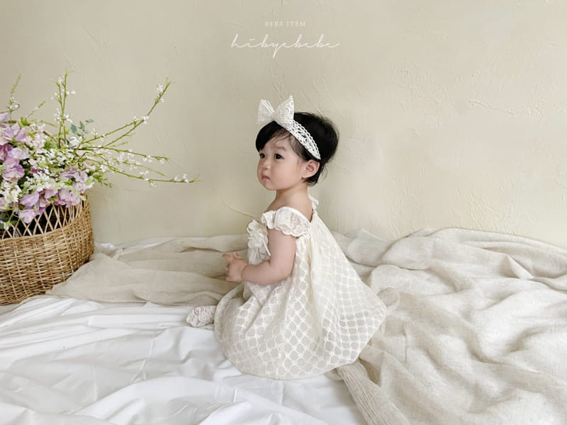 Hi Byebebe - Korean Baby Fashion - #babygirlfashion - Frog Flower Lace One-piece - 9
