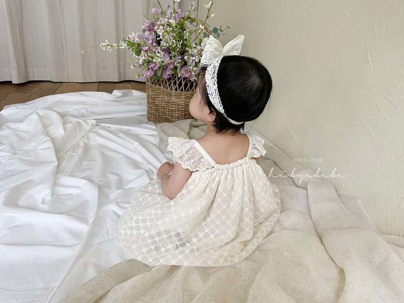 Hi Byebebe - Korean Baby Fashion - #babylifestyle - Frog Flower Lace One-piece - 10