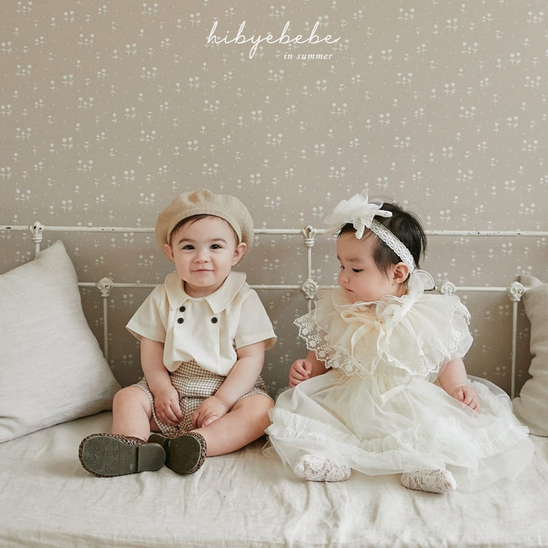 Hi Byebebe - Korean Baby Fashion - #babyoninstagram - Lusia Wrinkle One-piece - 2