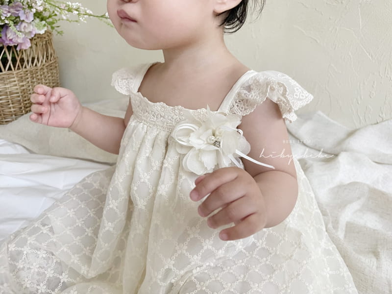 Hi Byebebe - Korean Baby Fashion - #babyoninstagram - Frog Flower Lace One-piece - 11