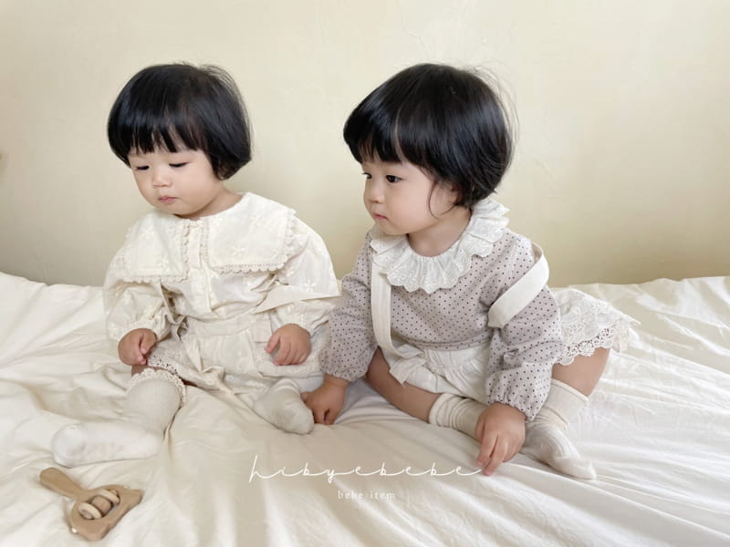 Hi Byebebe - Korean Baby Fashion - #babyootd - Lace Dungarees Bloomer - 6
