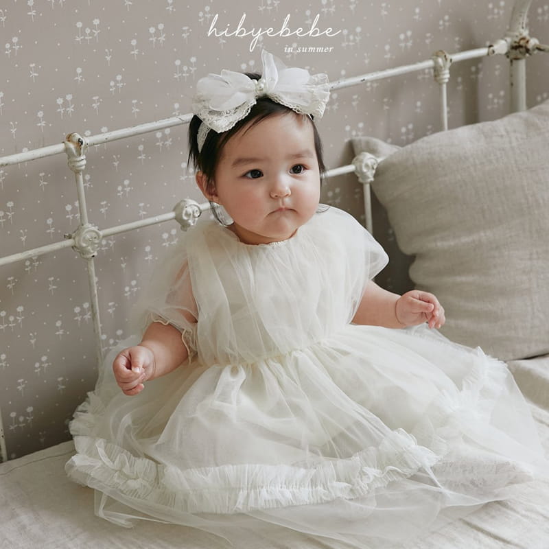Hi Byebebe - Korean Baby Fashion - #babyootd - Lusia Wrinkle One-piece - 3