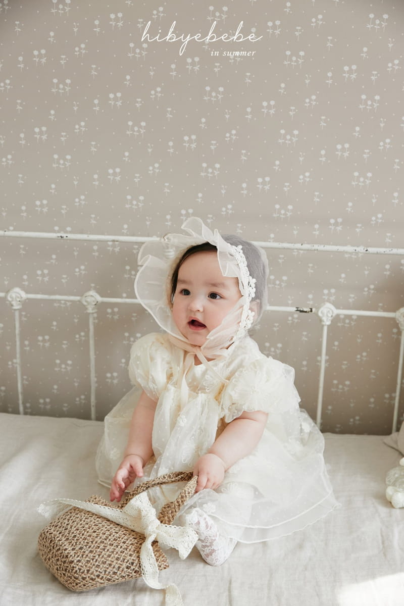 Hi Byebebe - Korean Baby Fashion - #babyoutfit - Maxy Lace Bonnet - 3