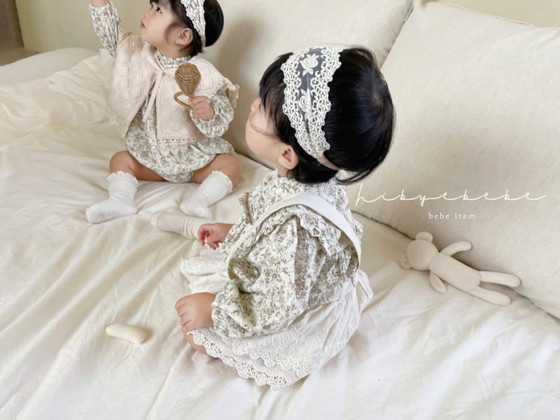 Hi Byebebe - Korean Baby Fashion - #onlinebabyboutique - Lace Dungarees Bloomer - 10