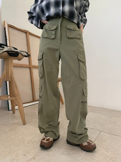 Jkichi - Korean Women Fashion - #momslook - Bird Cargo Pants - 6
