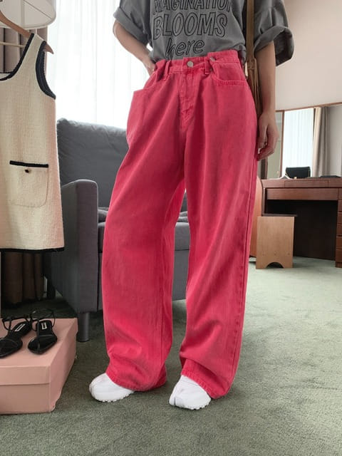 Jkichi - Korean Women Fashion - #momslook - Pigment Pants - 2