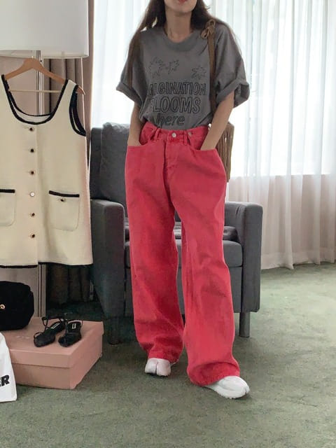 Jkichi - Korean Women Fashion - #womensfashion - Pigment Pants - 4