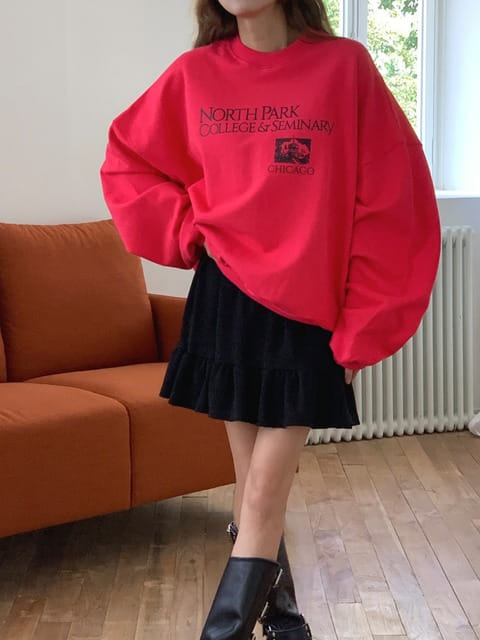 Jkichi - Korean Women Fashion - #momslook - College Sweatshirt - 8