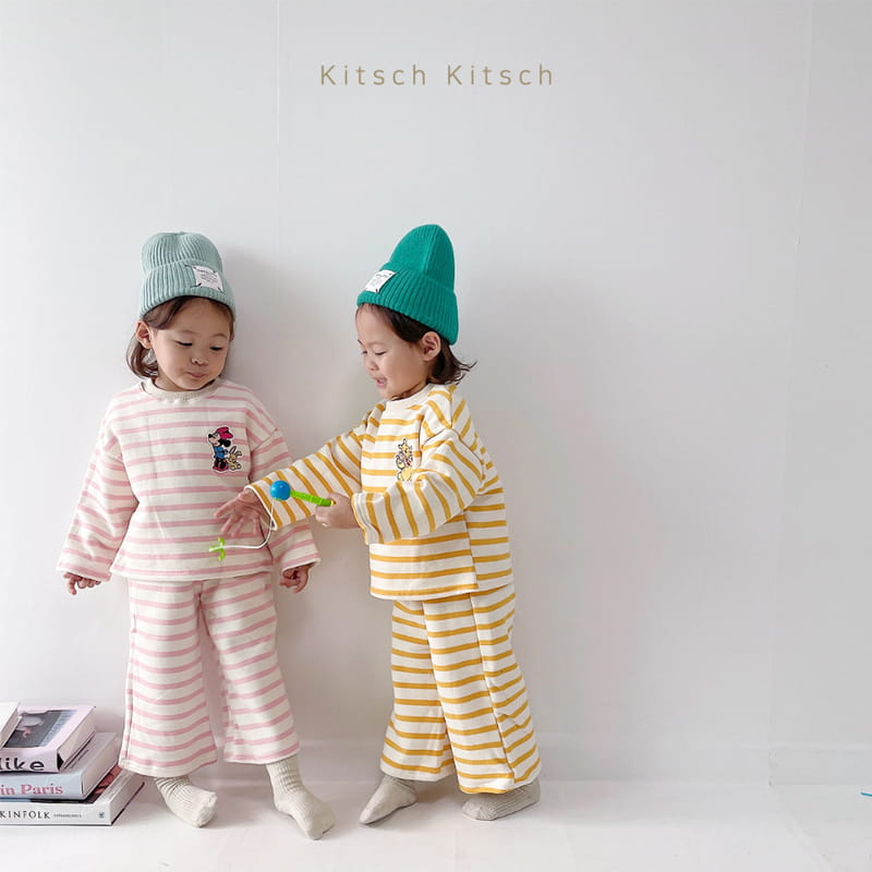 Kitsch Kitsch - Korean Children Fashion - #childofig - Ppiyong Sweatshirt Top Bottom Set - 6