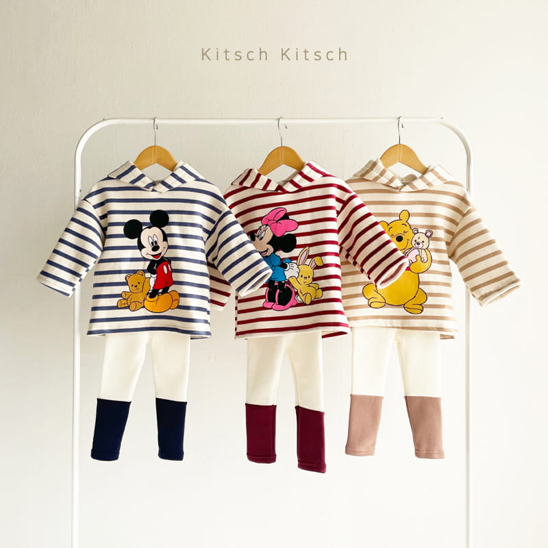 Kitsch Kitsch - Korean Children Fashion - #childofig - Ppiyong Hoody Top Bottom Set - 5