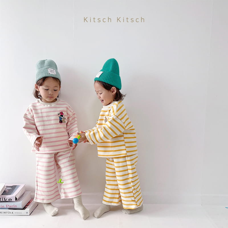Kitsch Kitsch - Korean Children Fashion - #childrensboutique - Ppiyong Sweatshirt Top Bottom Set - 7