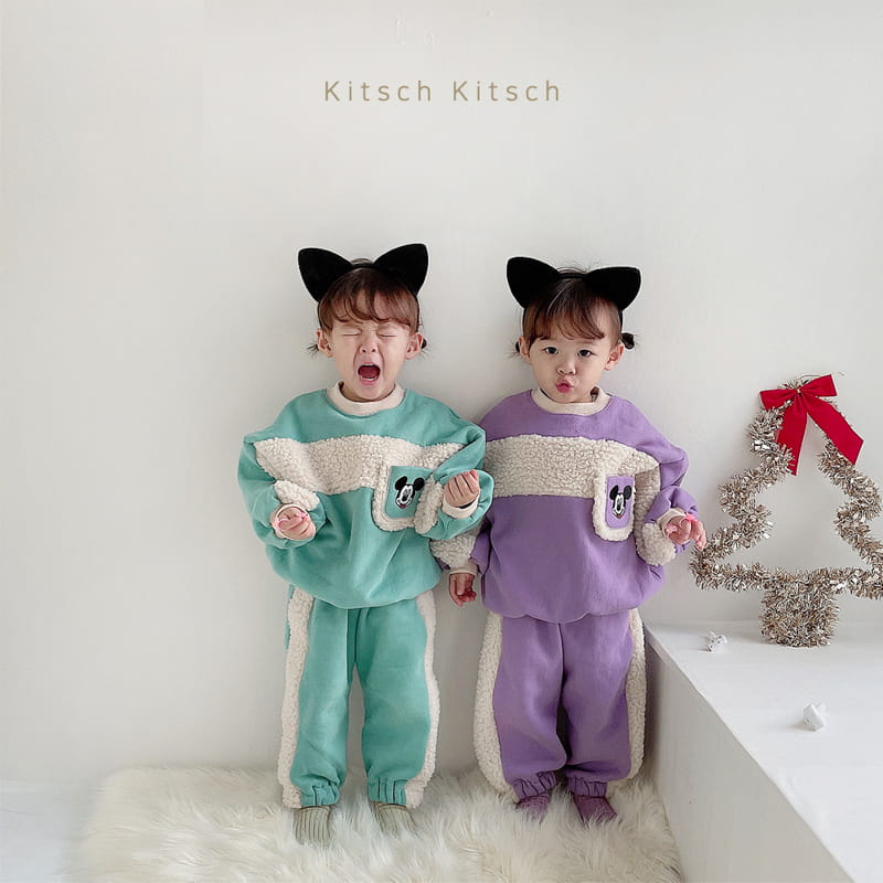 Kitsch Kitsch - Korean Children Fashion - #discoveringself - D M Bbodum Color Top Bottom Set - 11