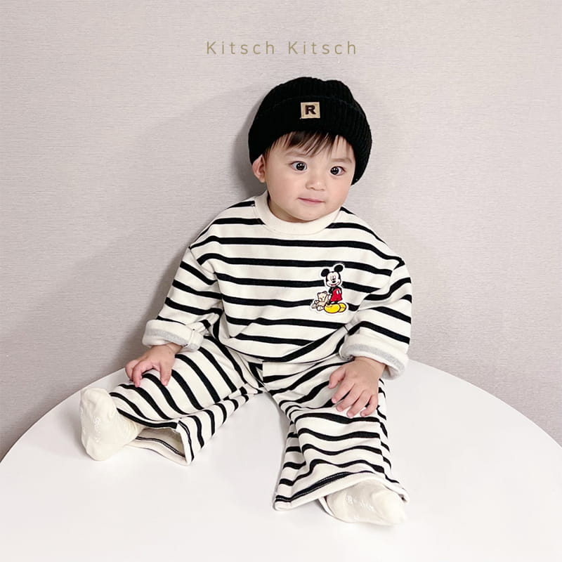 Kitsch Kitsch - Korean Children Fashion - #discoveringself - Ppiyong Sweatshirt Top Bottom Set - 9