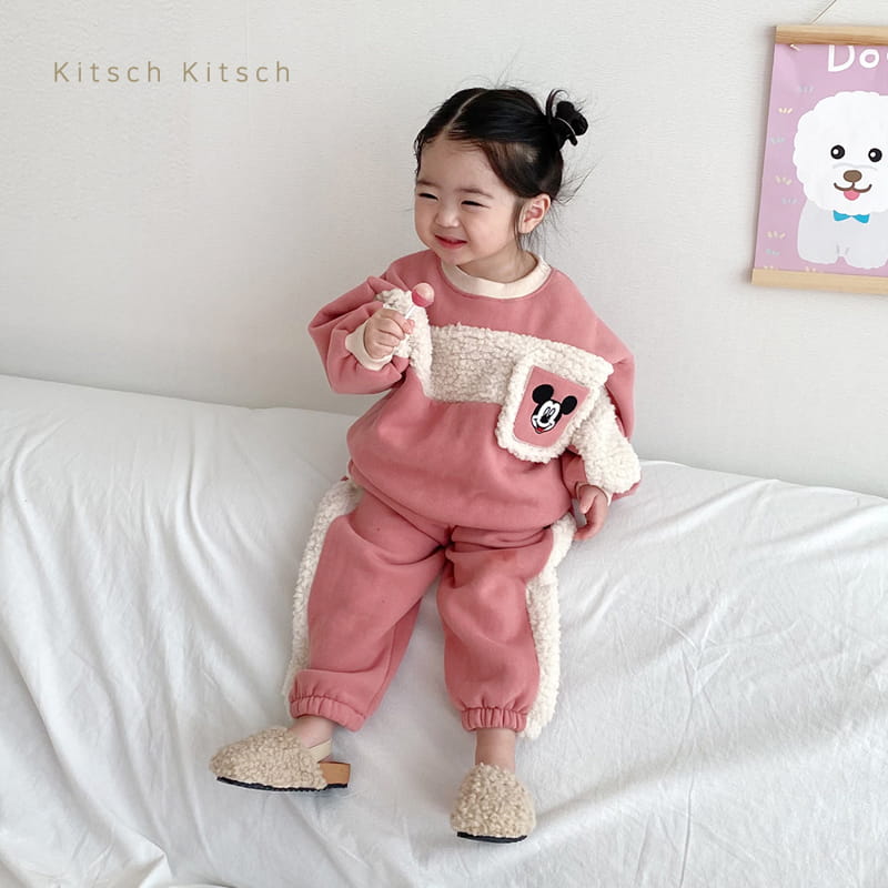 Kitsch Kitsch - Korean Children Fashion - #fashionkids - D M Bbodum Color Top Bottom Set - 12
